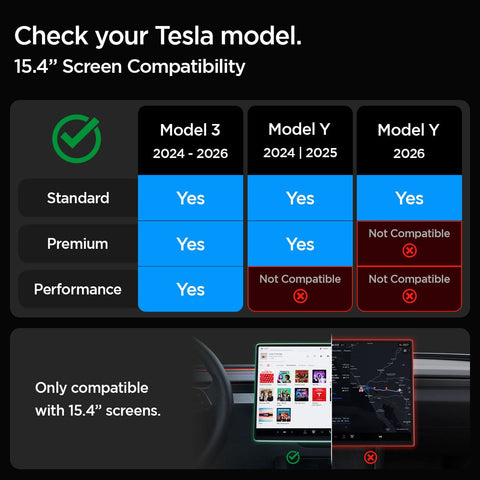 Tesla Series - Screen Protector GLAS.tR EZ Fit | 15.4 inch