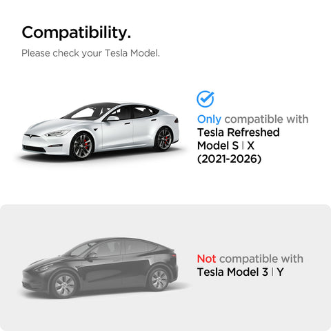 Tesla Series - Screen Protector Glas.tR SLIM | Anti-Glare (Rear)