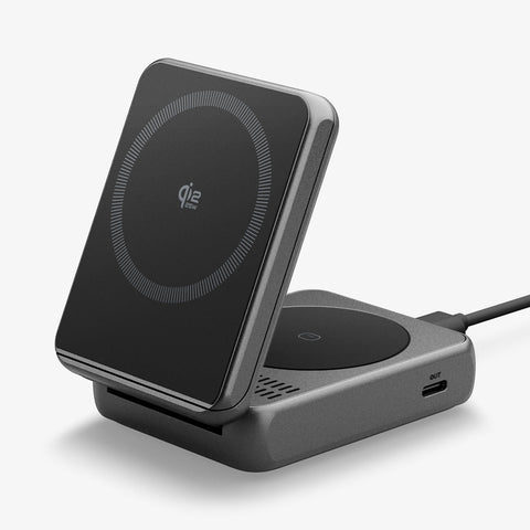 2-in-1 Magnetic Qi2.2 Wireless Charger | EF302MOQ (Mag Fit)