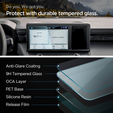 Ford Models - Screen Protector GLAS.tR SLIM | Anti-Glare