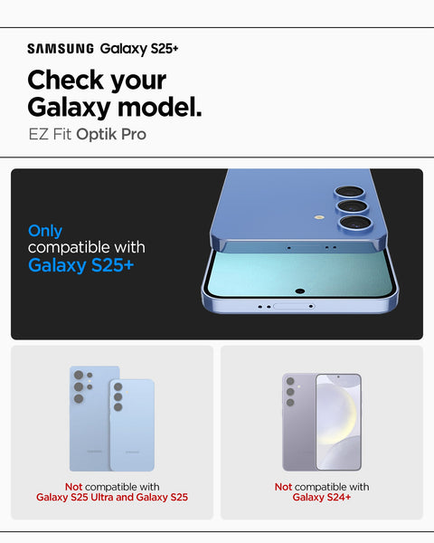 Galaxy S25 Series - Optik Pro EZ Fit Lens Protector