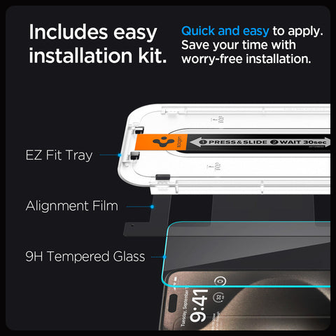 iPhone 15 Series - GLAS.tR EZ Fit | Sensor Protected