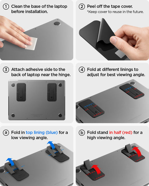 Slim Fold Laptop Stand | Adhesive