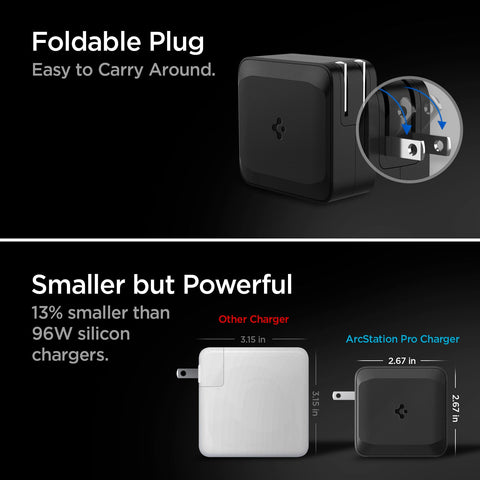 ArcStation Pro GaN 100W Dual Port Wall Charger | PE2006