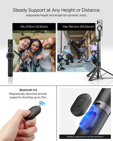 Tripod Selfie Stick (Mag Fit+) | S582W