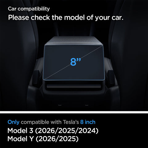Tesla Series - Screen Protector Glas.tR SLIM | Anti-Glare (Rear)